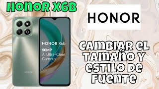 Cambiar el tamaño y estilo de fuente Honor x6b x6b [upl. by Amsirhc]