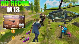 NO RECOIL In ANY RANGE  FAST KILLING M13 LOADOUT CODM BR  COD MOBILE GAMEPLAY [upl. by Scever]