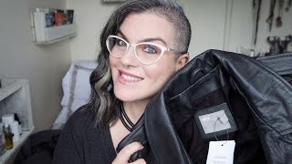 ASOS HAUL  LEATHER JACKET SUCCESS   ELLOS [upl. by Ruhtua]