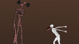 Siren Head vs SCP 096 Animation Remake [upl. by Aihset]