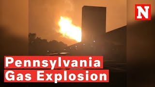 Gas Pipeline Explosion In Pennsylvania [upl. by Verity]