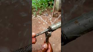 stop water leak from metal tube DIY shorts [upl. by Nylarahs267]