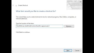 Create a Shortcut to Any Windows Setting With Rundll32 Commands [upl. by Aldric155]