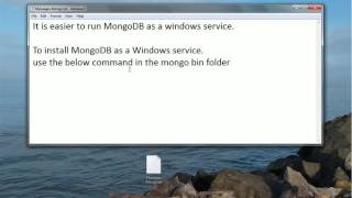 Mongo DB 3 installation on Windows [upl. by Areyk]