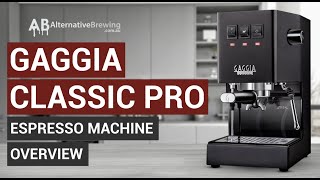 Gaggia Classic Pro Espresso Machine Review [upl. by Beore]