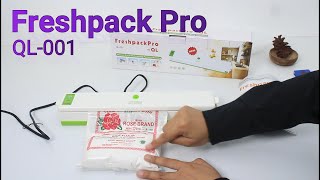 Alat Pres Plastik Kedap Udara Vacum Sealer  Freshpack Pro QL001 Perekat Plastik [upl. by Noivax]