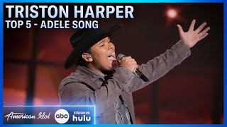 Adele Songbook Triston Harper Covers quotEasy On Mequot  American Idol 2024 [upl. by Melton112]