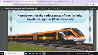 Railway NTPC 102 Level Railway Categories NTPC Graduate Level Post Recruitment 2024 [upl. by Adli745]