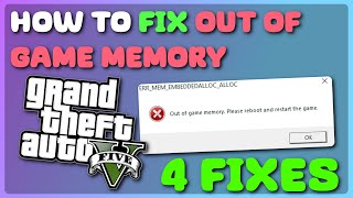 How to FIX ERRMEMEMBEDDEDALLOCALLOC Out of Game Memory in GTA 5  Open IV Heap Adjuster amp More [upl. by Hadden]