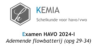 Examen scheikunde HAVO 2024I Ademende flowbatterij 2934 [upl. by Celisse41]