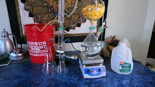 Vevor 2L Essential Oil Distiller Making Orange Hydrosol [upl. by Alhak]