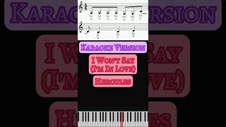 Hercules  I Wont Say Im In Love Karaoke Piano Cover Hercules IWontSayImInLove PianoShorts [upl. by Teddi]