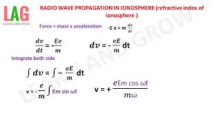 Radio Wave Propagation In Ionosphere  Reflective Index of Ionosphere हिन्दी [upl. by Delgado]