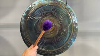 19quot Grotta Sonora Handheld Gong  Blue Spiral Stargate 2 No 3  The Gong Shop [upl. by Markowitz]