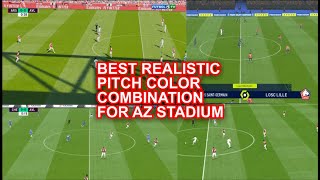 Realistic pitch color for AZ Stadium 2324  PES 2017 [upl. by Nipahc]