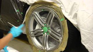 Fixing curbed rim Part 6 Spray Painting [upl. by Irtemed]