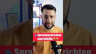 Wer macht IMMER Sprachnachrichten😡😡 shorts  wissensbert [upl. by Zink217]