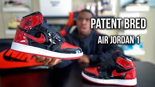 Air Jordan 1 Patent Bred Review [upl. by Leahcimal]