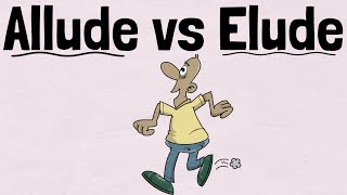 Allude vs Elude  English Speaking Practice [upl. by Stroud]