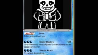 Sans Pokemon Card [upl. by Rednijar]