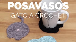 Posavasos de gato a crochet [upl. by Kram]