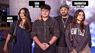 Arshad Warsi with Family arrives at Chandu Champion Screening  Son Zeke Daughter Zene Zoe [upl. by Gelasias]