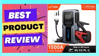 UTRAI 1500A Car Jump Starter Power Bank Portable 150PSI Air Pump Car Battery [upl. by Eimot347]