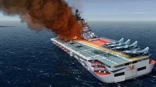 RUSSIAN CARRIER SUNK  HARPOON MISSILES SCORE DIRECT HITS  Cold Waters Mission Gameplay [upl. by Siari]