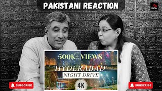 HYDERABAD REIMAGINED  4K  New BHARAT  INDIA  Night drive  Reaction Rhythm [upl. by Enialahs]