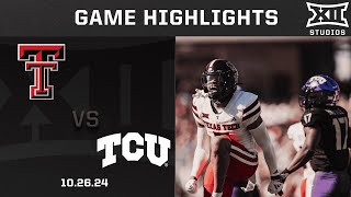 Texas Tech vs TCU Game Highlights  2024 Big 12 Football [upl. by Tronna]