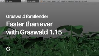 Introducing greater viewport speed with Graswald 115 for Blender [upl. by Wojcik]