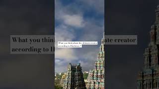 Ultimate creator according to Hinduism shorts hinduism sanatandharma [upl. by Steffi654]