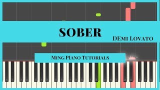 Sober  Demi Lovato Piano Cover Tutorial MIDI amp SHEETS Ming Piano Tutorials Synthesia [upl. by Orihakat]