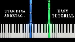 Utan dina andetag  Kent  Easy Piano Tutorial [upl. by Anoynek]