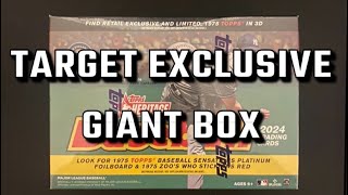 HUGE ELLY HIT 2024 Topps Heritage Giant Box from Target RedBordered Base Cards Exclusive [upl. by Atirec77]