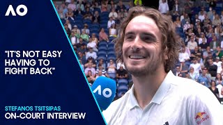 Stefanos Tsitsipas OnCourt Interview  Australian Open 2024 Third Round [upl. by Whitney704]