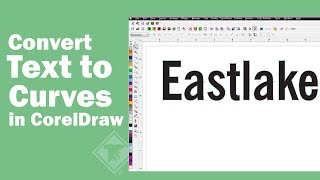 Convert to Curves in CorelDraw [upl. by Hakvir]