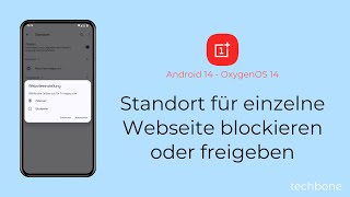 Im Browser den Standort für eine Webseite blockierenfreigeben  OnePlus Android 14  OxygenOS 14 [upl. by Airdnassac]