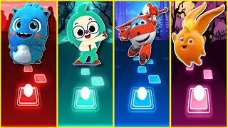 Baby Moonies vs Hogi vs Super Wings vs Sunny Bunnies  Tiles Hop [upl. by Juliane]