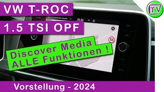 Infotainment amp Discover Media im VW TROC 15 TSI OPF DSG 2024 [upl. by Namar]