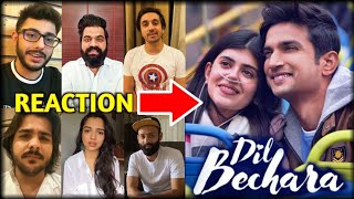 Dil Bechara Movie Reaction Ashish Chanchlani Carryminati Technical Guruji Mumbiker Nikhil [upl. by Elaen653]