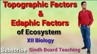 Topographic Factors and Edaphic Factors of Ecosystem XII Biology [upl. by Gerhardt411]