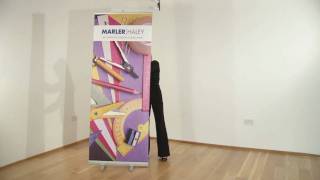 HOW TO ASSEMBLE A ROLLER BANNER IN LESS THAN 40 SECONDS [upl. by Gnouc]