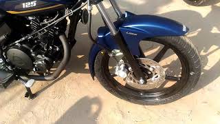 YAMAHA SALUTO ARMADA BLUE 125cc DISC UBS Braking system [upl. by Bonny]