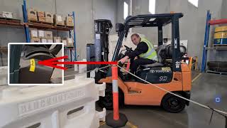 Forklift training Forward amp Reverse Yugo driving school [upl. by Heidie]