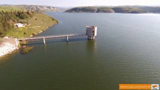 Asprokremmos Dam in Paphos Cyprus Overflowing [upl. by Hatti598]