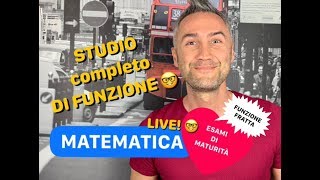 STUDIO DI FUNZIONE funzione fratta esami di maturità analisi matematica 1 esami di stato [upl. by Ahsennek]