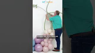 How to twist 260s around a hoop balloon balloons howto [upl. by Airlie]