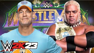 wwe2k23john cena vs rikishi  wrestlemania  4k [upl. by Safir974]