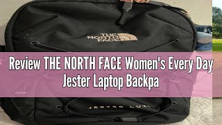 Review THE NORTH FACE Womens Every Day Jester Laptop Backpack TNF BlackBurnt Coral Metallic One [upl. by Akedijn]